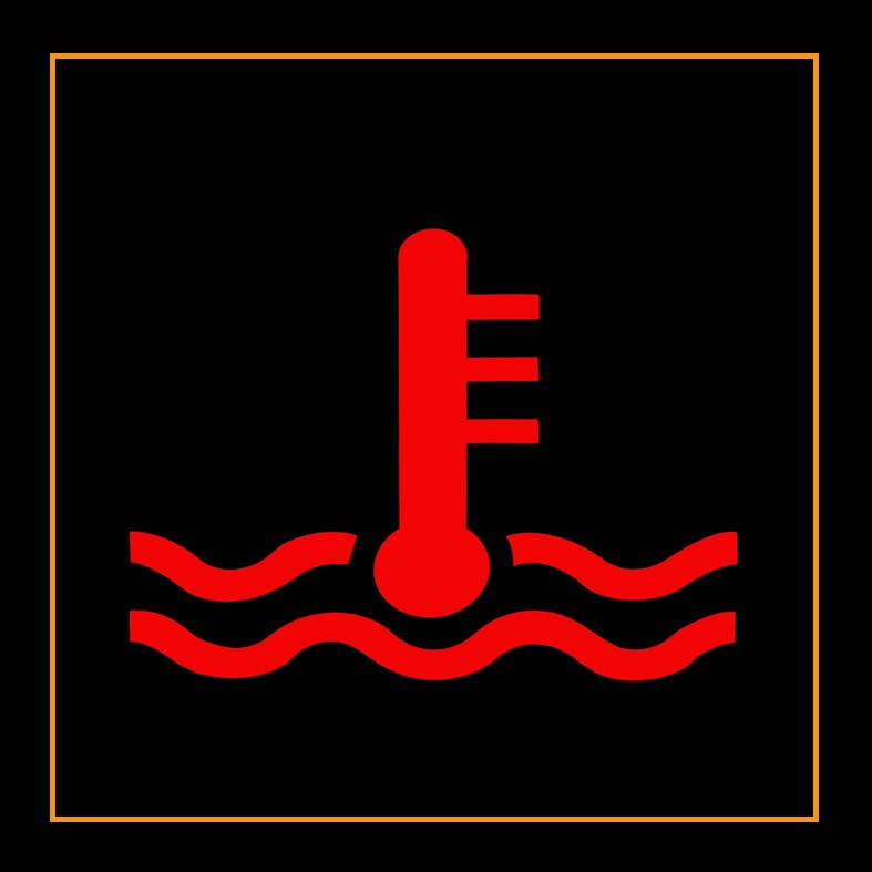 Symbol für Kühlmitteltemperatur
