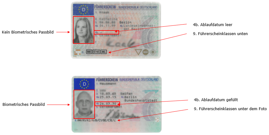 Unterschiede zwischen altem Scheckkartenführerschein und dem neuen EU-Führerschein